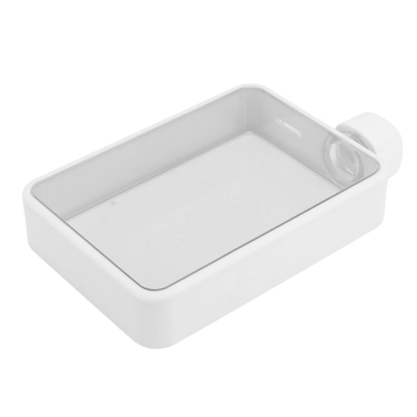 Platt vattenflaska plast läckagesäker transparent fyrkantig bärbar A5 papper vattenflaska 380ml vit