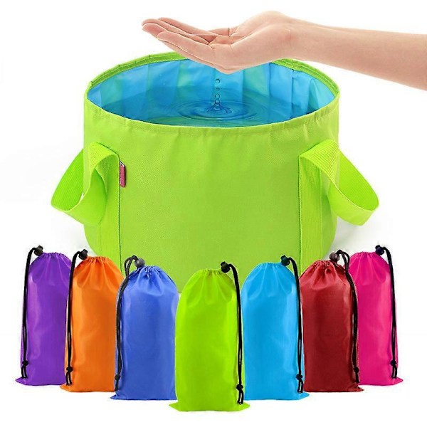 Hopfällbar Vattenhink, Hopfällbar Vattenpåse för Diskbänk, Camping, Trädgård, Fiske, Strand, Picknick, 15L Röd