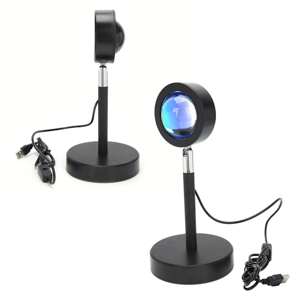 Solnedgangsprojektorlampe USB sengelampe natlys skydefyldningslampe til liveudsendelse