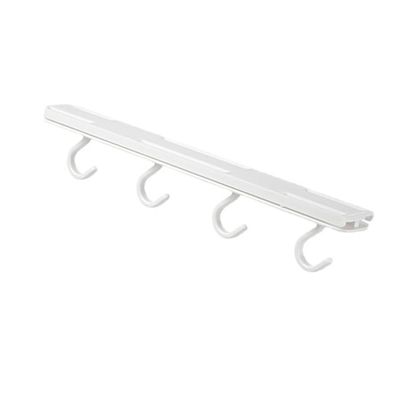 Retractable Sliding Hooks Punch Free Wall Mounted Stick Hooks Kitchen Pull Out Hooks