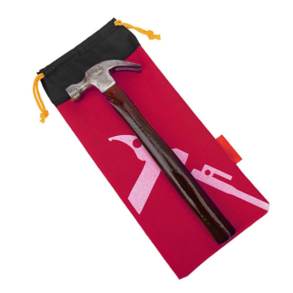 Telt Camping Telt Pind Hammer Nail Pouch Sort Pin Nails Stake Opbevaringspose (rød)