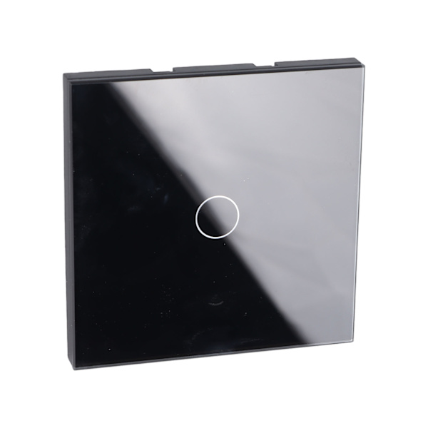 Trådløs WiFi-kontakt med RF433-kontrol, der understøtter timing-nedtælling, universel smart touch-kontakt 90-250V sort touch-kontrol