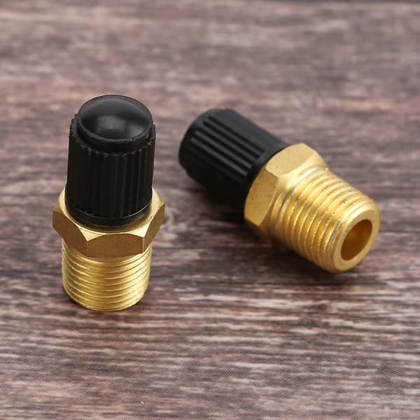 2 stk 1/4 tommers NPT MPT Messing Luftkompressor Tank Fyllingsventil
