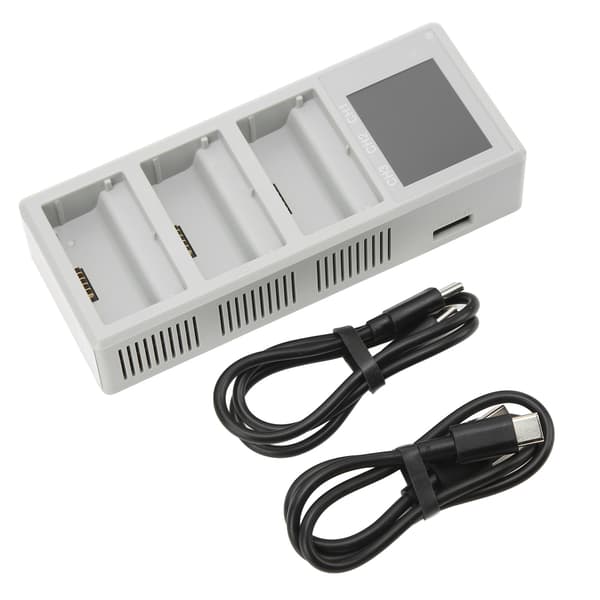 Drönarbatteriladdningshubb 2-vägsstöd 3 batterier USB LCD-display batteriladdare för DJI Mini 3 Pro Mini 3