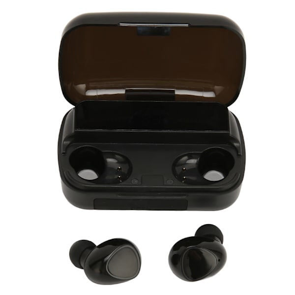 Bluetooth nappikuulokkeet melua vaimentavat IPX7-vedenpitävät stereobasso langattomat kuulokkeet case urheiluajoon