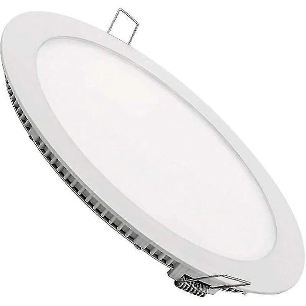 Yhden LED-uppovalaisimen sarja, pyöreä, litteä, 1800 lumenia. Sisältää liitäntälaitteen (170 mm, 12 W, 3500 K, lämmin valkoinen).