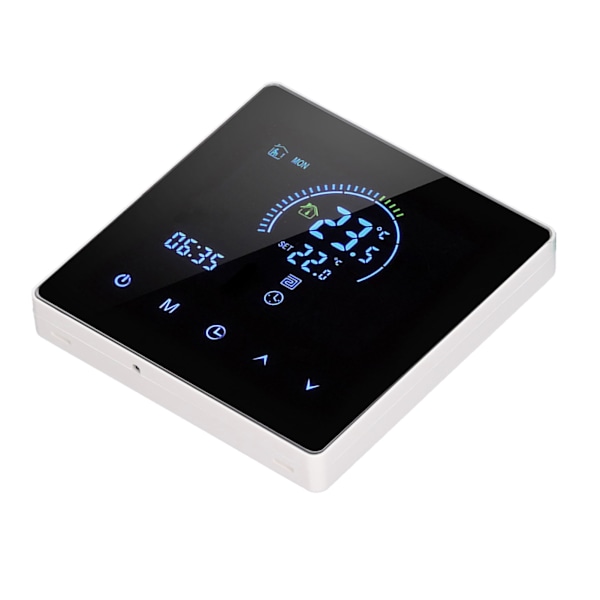 3A Smart Termostat Intelligent Touch Fargeskjerm LCD Display Termostat Vannvarmer Kjele for Hjemmekontor Kjøpesenter Butikk Hvit WiFi-modell