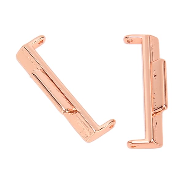 2 stk. urremforbinder 22 mm metalurremforbinder tilbehørsdel til FIT 2 rosaguld