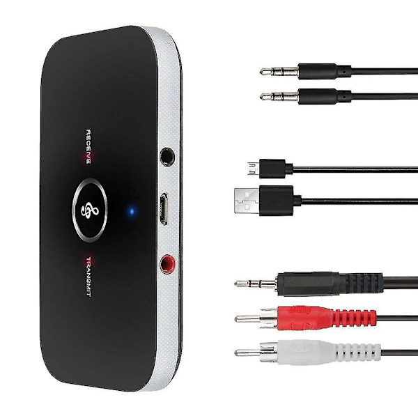 Bluetooth 2-i-1 Trådlös Ljudadapter 3,5 mm Aux Sändare Mottagare