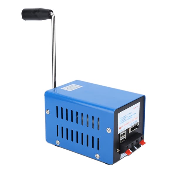 Stor håndsvinggenerator til nødsituationer udendørs bærbar USB-telefon/computeropladning
