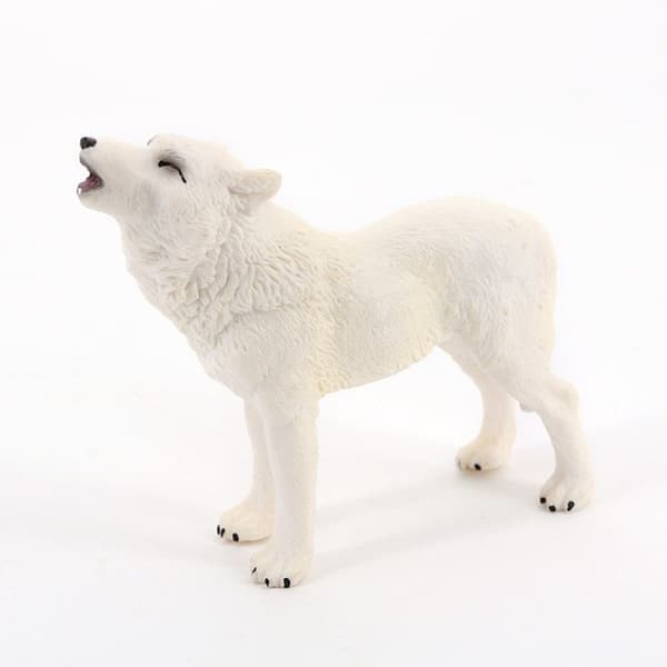 Ulve actionfigur Hylende ulve actionfigur ornamenter Simulation vilde dyr model legetøj til børn