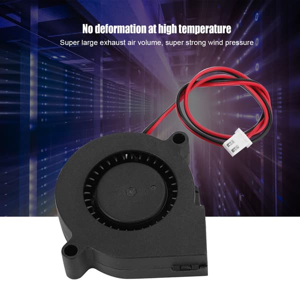 5015 5V Turbo Vifte 3D-printertilbehør Blåser Radiator Kjølevifte PBT Antiplastmateriale