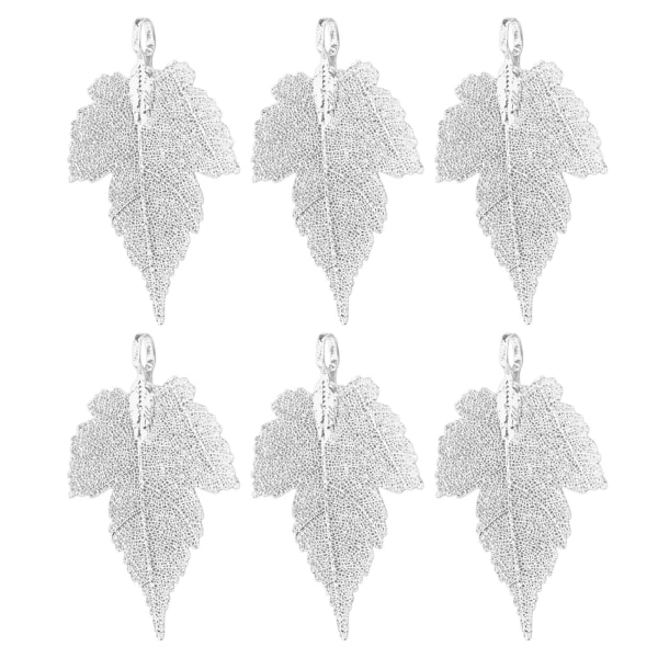 6 st Lövhängen Snygga väderbeständiga lövhänge tillbehör för smycketillverkning DIY-örhängehalsband