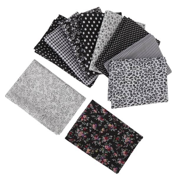 Håndværk Stof Blødt Forhindre Pilling Trykning Skærbar Bomuld DIY Syning Stof Klud til Quilting Scrapbooking 10 Farver