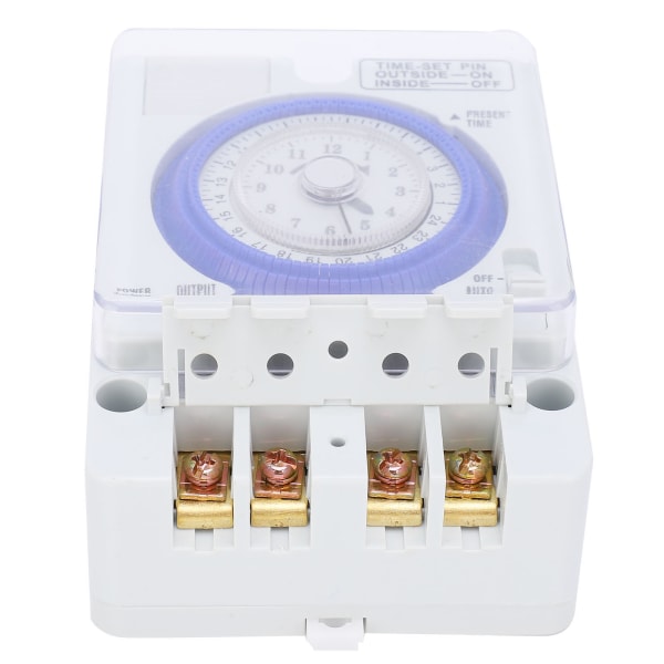 TB-388 24-timers tidsbryter Programmerbar kvartsstyrt trinnmotortimer AC100-240V 50/60Hz