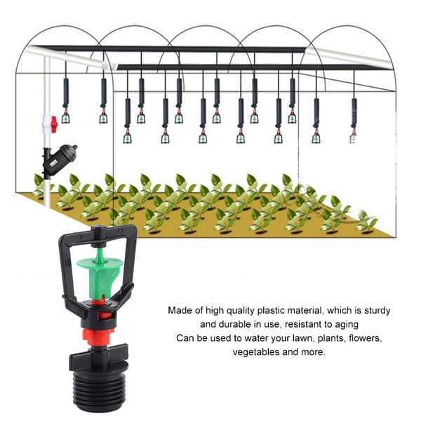 20 st G1/2 Micro Trädgårdsbevattningsspruthuvud Dimmunstycke för Sprinklersystem