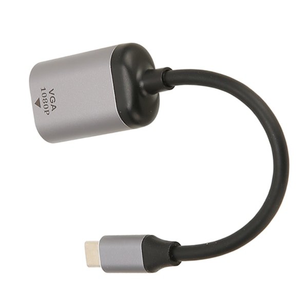 USB C til VGA-adapter i aluminiumlegering 1920x1200 60Hz stabil transmission Type C til VGA-adapter til bærbar computer desktop