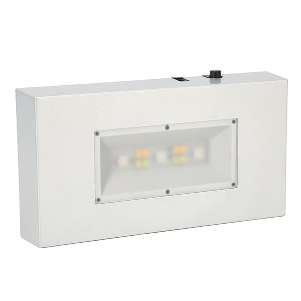 LED-lysestativbase USB-drevet med flere lysmoduser Rektangulær lysskjermbase for krystall sølv