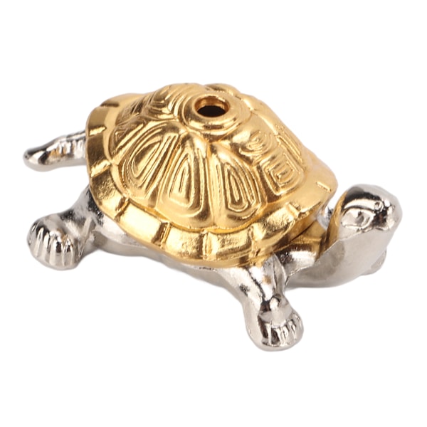 Røgelseholder i skildpaddeform - Nem at rengøre - Metalrøgelsesholder til stue, kontor og meditation