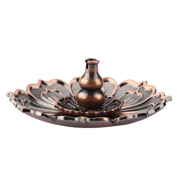 Kobber Røgelseskinne Plade Røgelse Bakke Lotus Flower Modeling Røgelse Brænder Holder