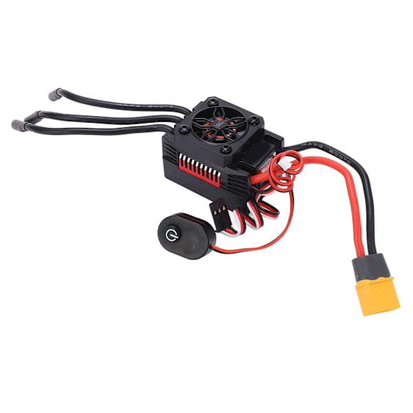 V2 80A Børsteløs ESC Vanntett Fartskontroller med XT60 til T-kontakt for 1/10 RC-modell