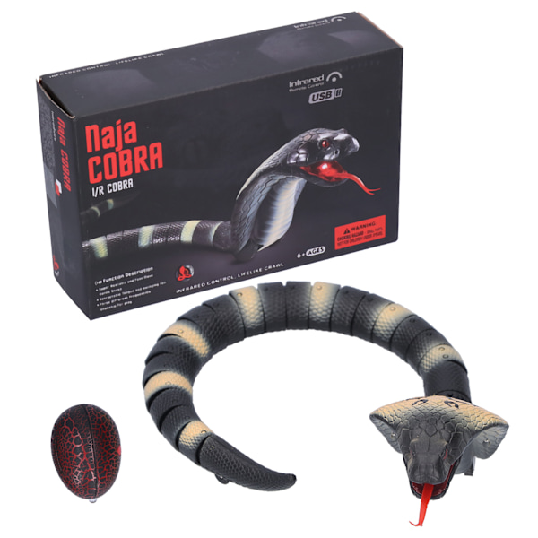 Infraröd fjärrkontroll orm leksak simulering orm djurmodell elektrisk trick leksakStripe