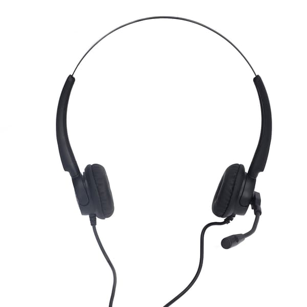 Kablet telefonheadset Støjreduktion Ergonomisk justerbar lydstyrkekontrol USB computerheadset til onlineundervisning