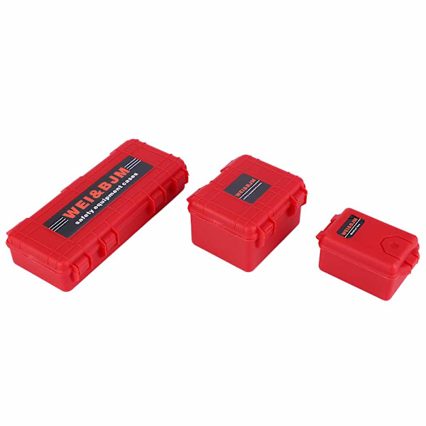 Simulointityökalupakki Matkalaukku Koristelu 1/10 RC Crawler TRX4 SCX10 90046 D90(Punainen)