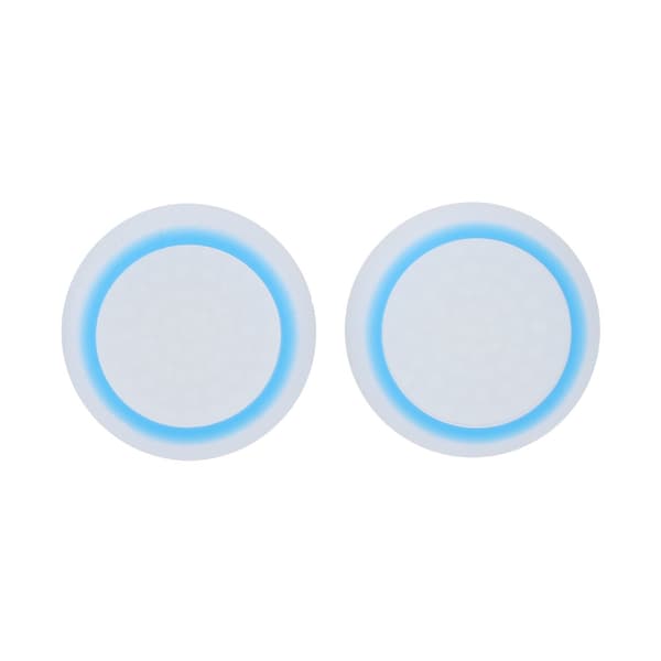 2 st halkfria joystick-kåpor för PS4/PS3/Xbox (vit blå)