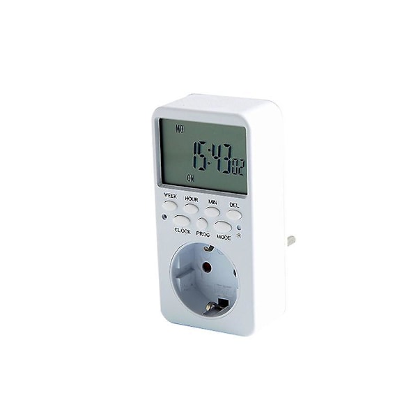 Smart uttag med LCD-display, programmerbar timer och energibesparing