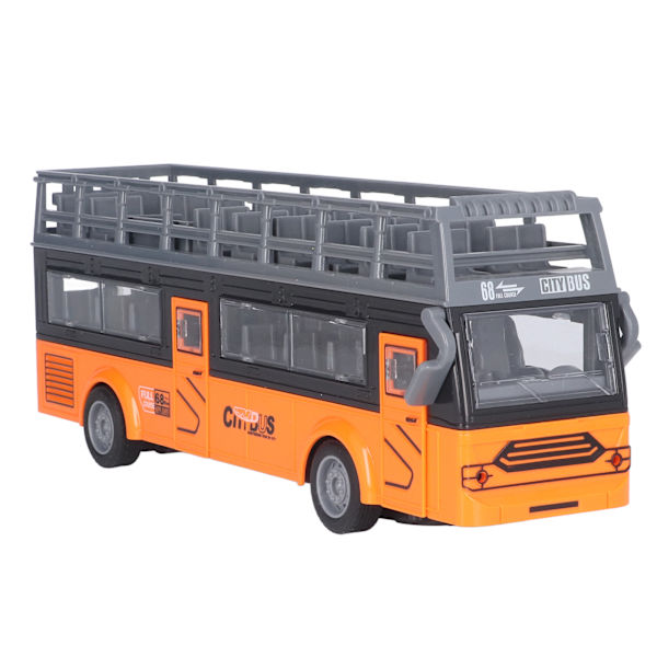 Fjernbetjening Bus Elektronisk 4 Kanaler Åbning Døre Acceleration Funktion RC Double Decker Bus QH204 9 Sightseeing Bus