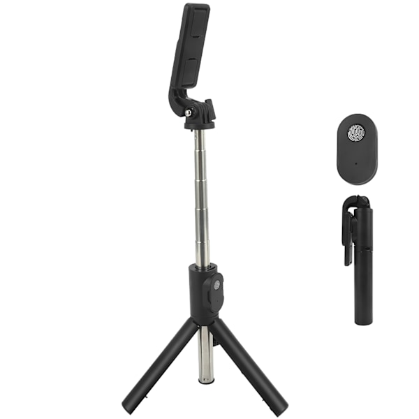 Aluminiumlegering Selfie Stick Udtrækkelig Tripod Trådløs Bluetooth Foldbar Mini Beslag