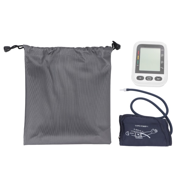 Blodtrycksmanschett Stor LCD 0 till 280 mmHg/OkPa till 37,3 kPa Engelsk röst Enkel användning Bärbar blodtrycksmaskin