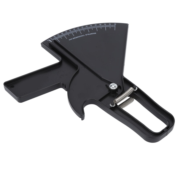 Body Fat Caliper Professionell dubbelfjäder Kroppsmåttband för mått Svart ZFC06