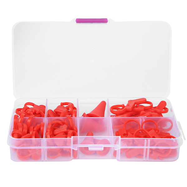 Plastmarkör för stickning, virkning, låsmarkörer, nålklämma, virknål, syverktyg