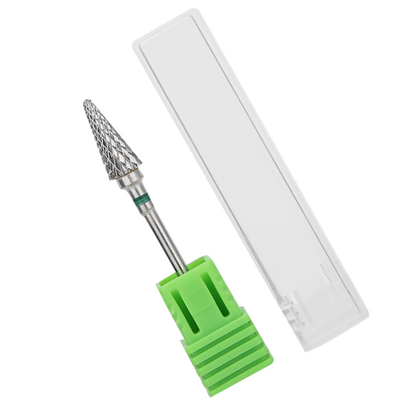 Tungsten Steel Nail Art Manikyr Drill Bits Elektrisk Pedikyr Manikyr SlipehodeGrønn