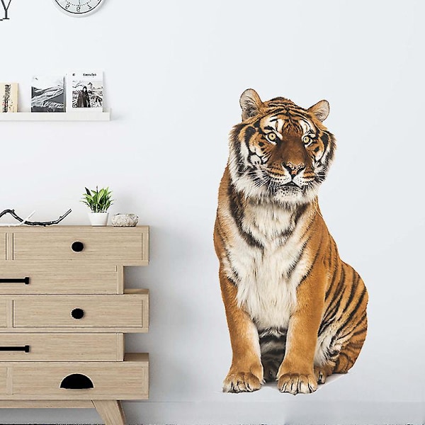 En uppsättning bedårande tiger väggdekaler, självhäftande väggdekoration
