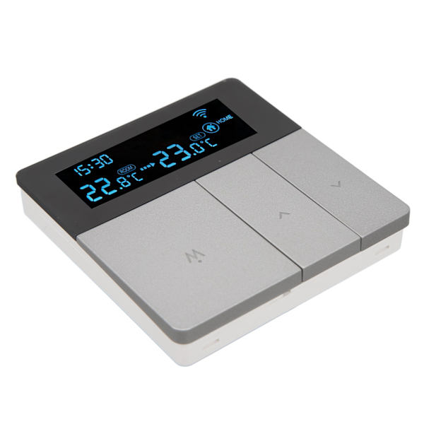 Digital termostat fjernkontroll temperaturregulator AC 90‑240V for varmtvannsbereder uten WiFi