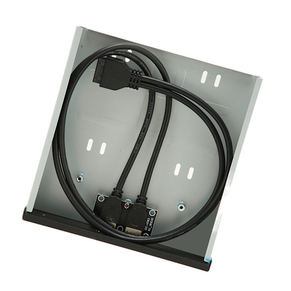 USB3.0 Hub Frontpanel 5,25 tommer 2 USB-porte 19-ben 5 Gbps optisk drev frontpanel til pc-kabinet
