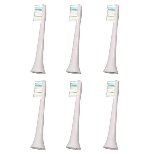 6 st tandborsthuvuden bekväma borst djuprengöring tandborste refill borsthuvuden för Hx6 Hx3 Hx8 Hx9