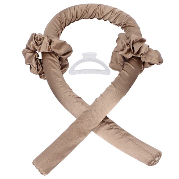 DIY Sovende Hår Curling Tool Heatless Hair Roller No Heat Hårkrøller Pandebånd Khaki
