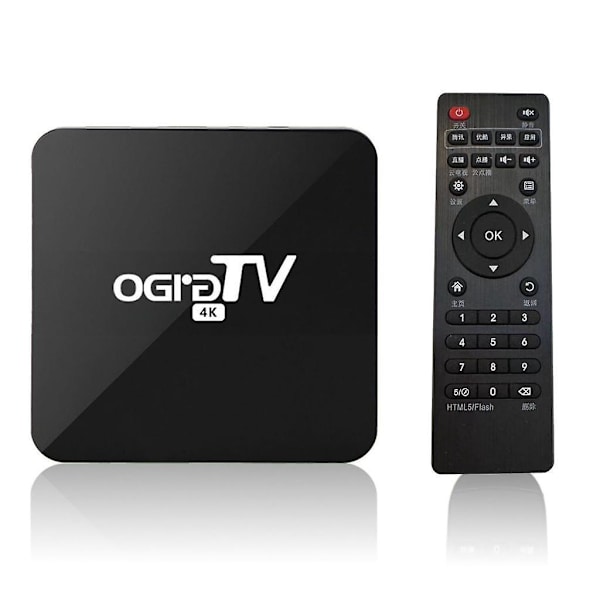 4K TV Set Top Bo x Understøtter 2.4GHz 5GHz Intelligent Stemme Media Afspiller TV Bo x