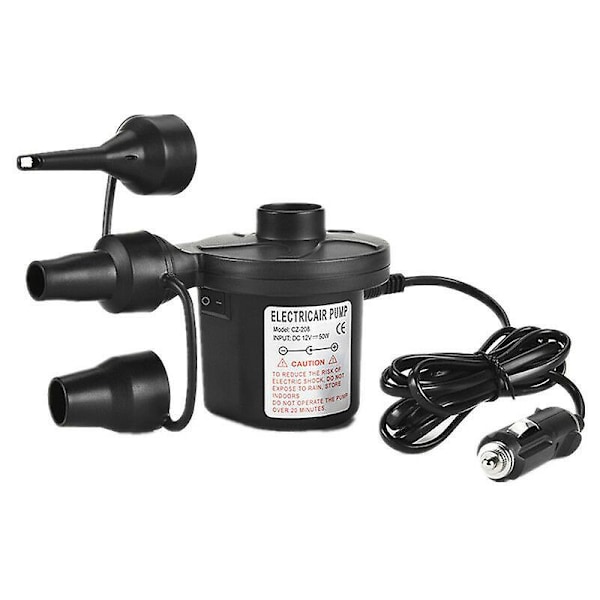 Portabel Elektrisk Luftpump DC 12v/AC 230 240v Snabb Fyllning Elektrisk Inflator Luftpump för Uppblåsbar Luftmadrass Leksak Kudde Pool Flytande Be