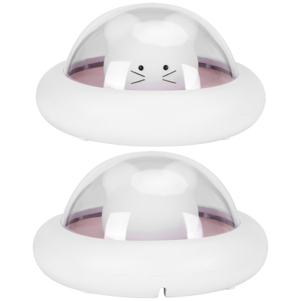 Mini nattlampa USB-laddning LED tecknad skrivbordslampa med touch-sensor för sovrumRosa