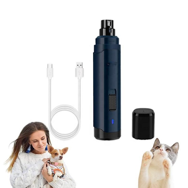 Elektrisk Klø-Klippere til kæledyr - USB Opladbar, Stille & Sikker Pletningsværktøj til Hunde og Katte