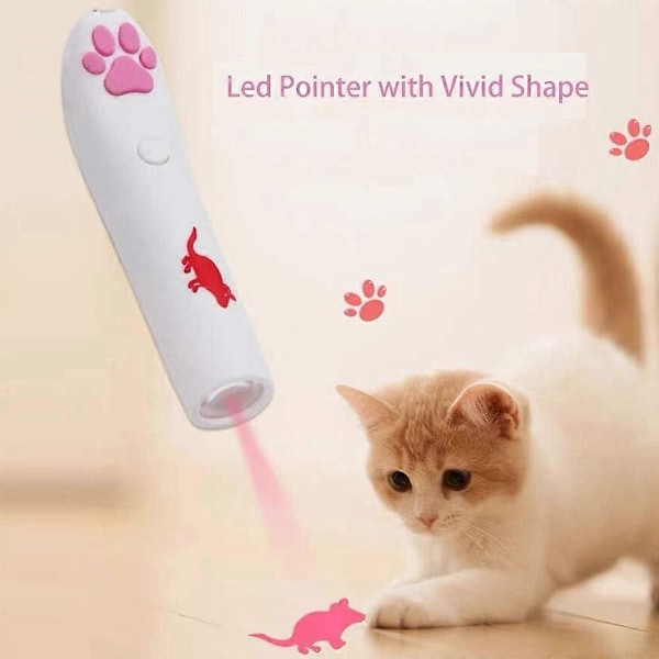 Cat Catch LED Projektor Jageleke Interaktivt Leke for Kjæledyr (Pakke med 2)