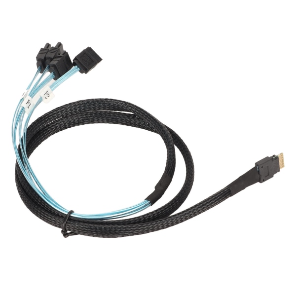 SAS-kaapeli SFF-8654-4 SATA 7-nastainen levyn nopeampi lähetys mini PVC -tietokoneen lisävarusteet 1 metri / 3,3 jalkaa
