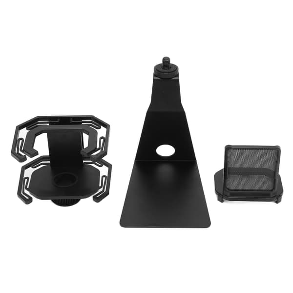 T50 Metall Mikrofonstativ Bordmikrofonmontering Firkantet Stativ med Popfilter