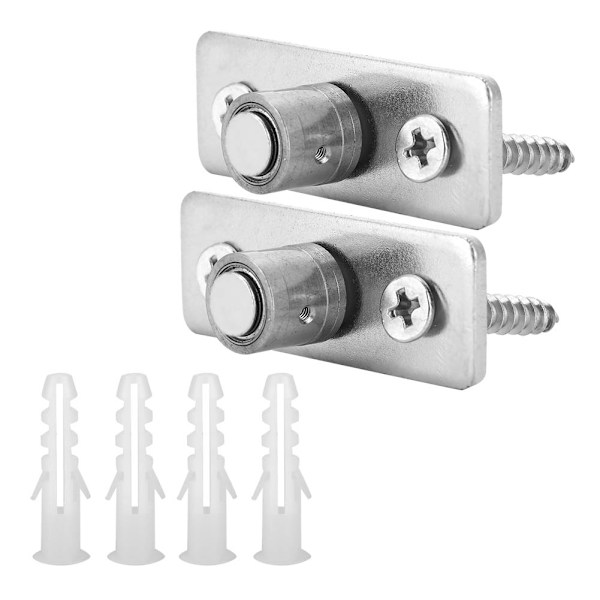 2 Stk Rustfri Stål Stalddør Rulle Gulvguide Skydedør Hardware tilbehør