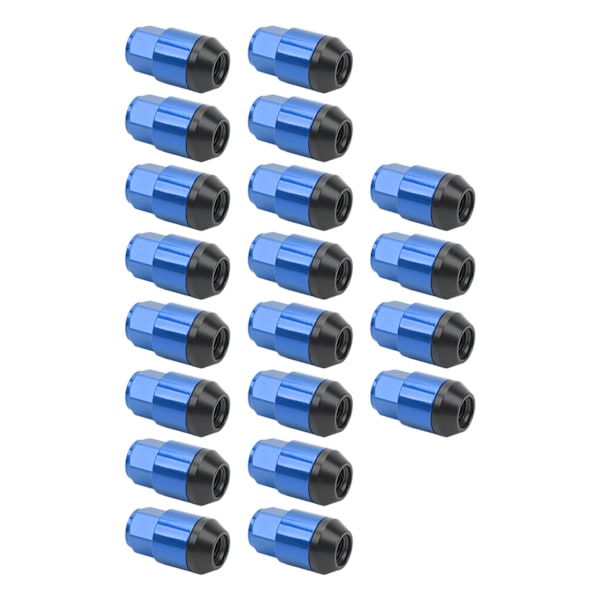 M12x1.5 19mm L42mm Hjulmuttrar Hög Hållfasthet Rostfri Professionell Universal Ersättning för Mitsubishi Blå